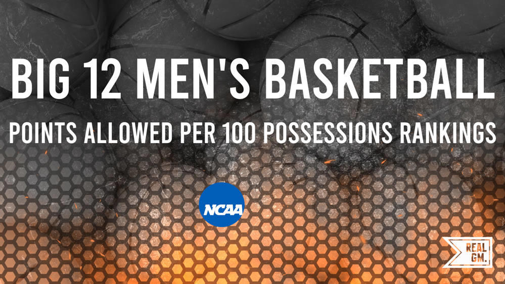 202324 Big 12 Team Points Allowed Per 100 Possessions Leaders RealGM