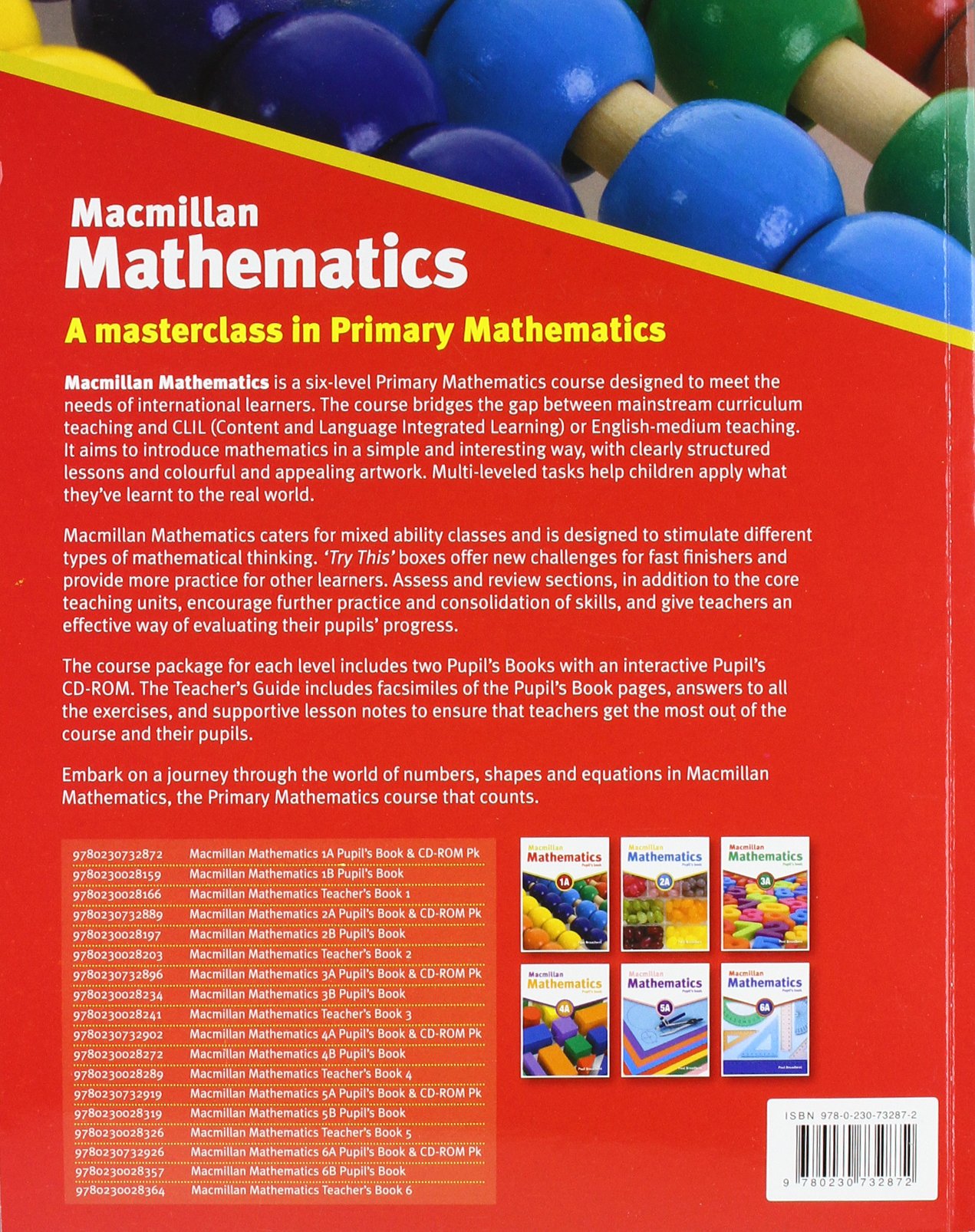 Macmillan Maths 1A Pupil's Book & CDROM PK Paul Broadbent