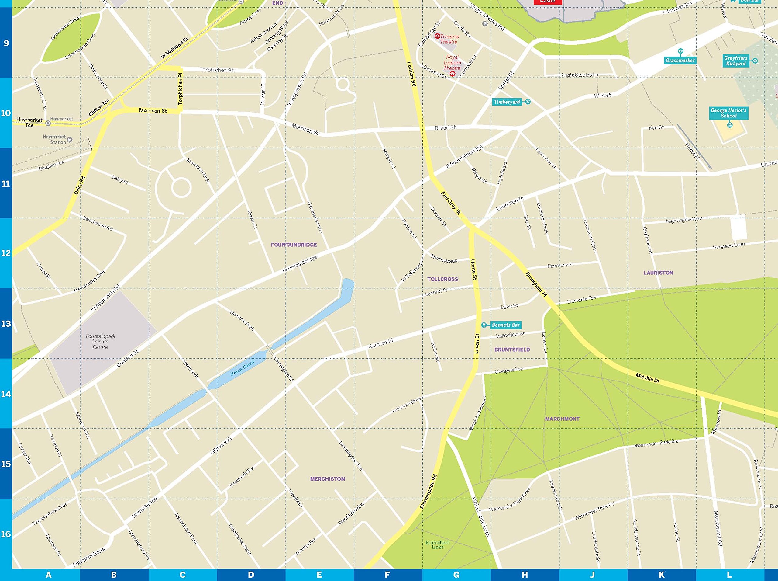 Lonely Edinburgh City Map