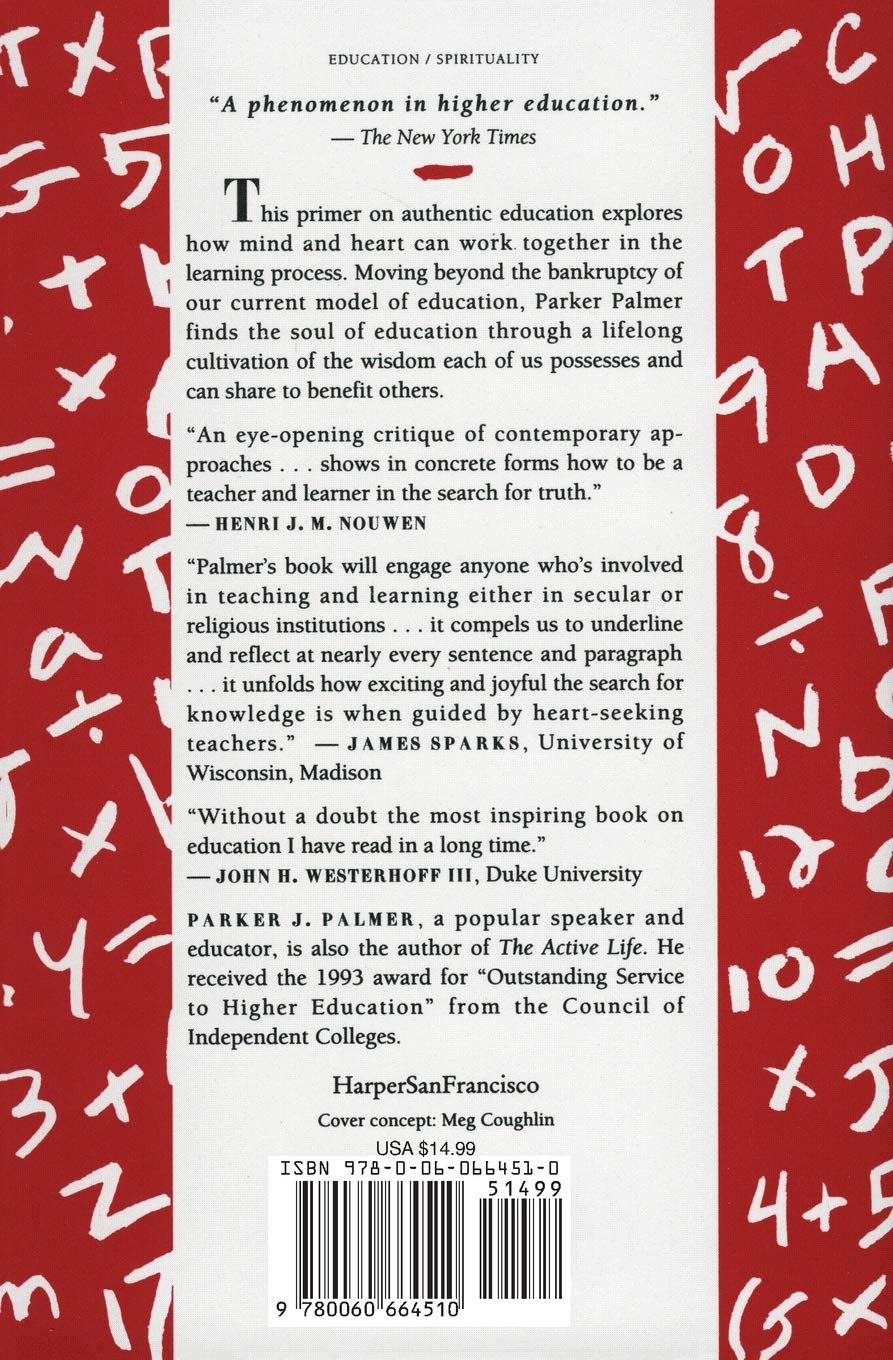 To Know As We Are Known Parker J. Palmer