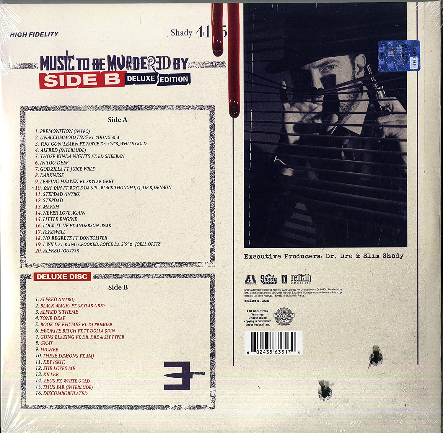 Music To Be Murdered By Side B (Deluxe) Vinyl Eminem