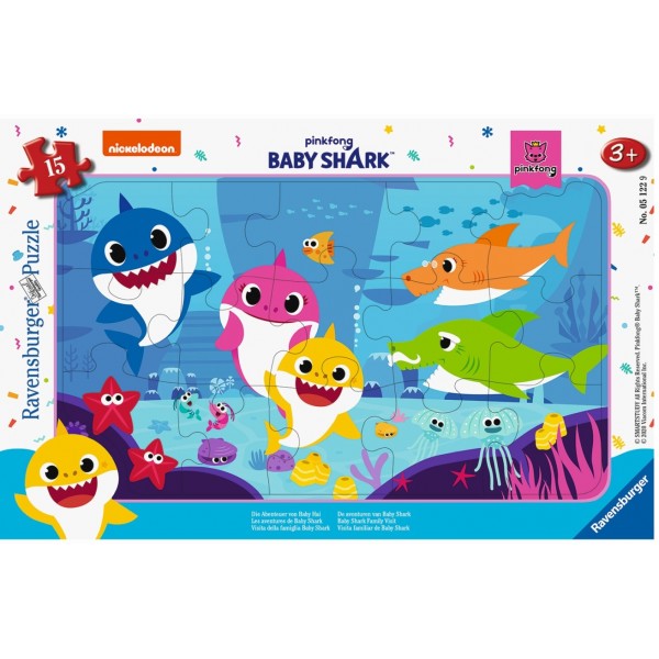 Puzzle 15 piese Baby Shark Ravensburger