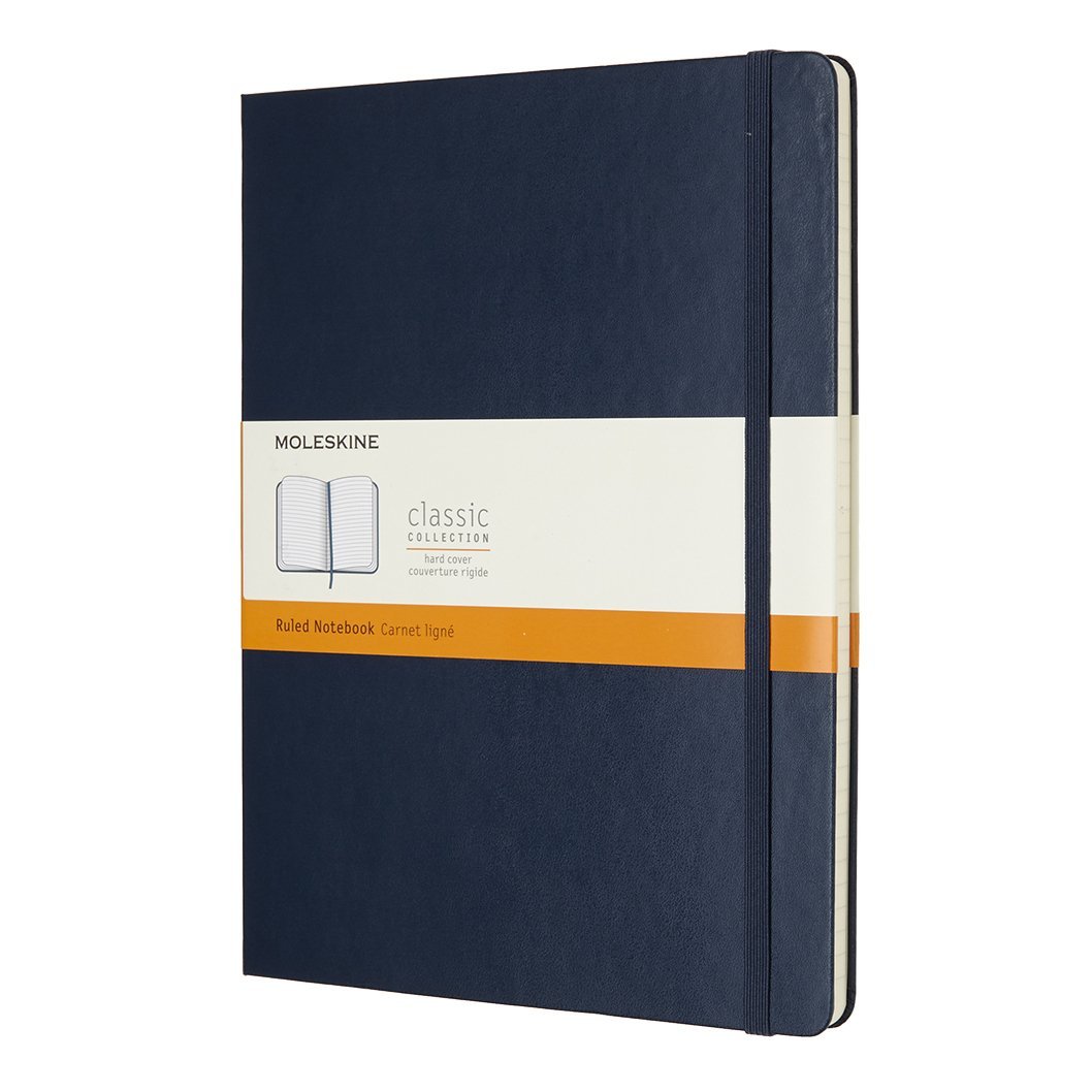 Moleskine Sapphire Blue Extra Large Ruled Notebook Hard