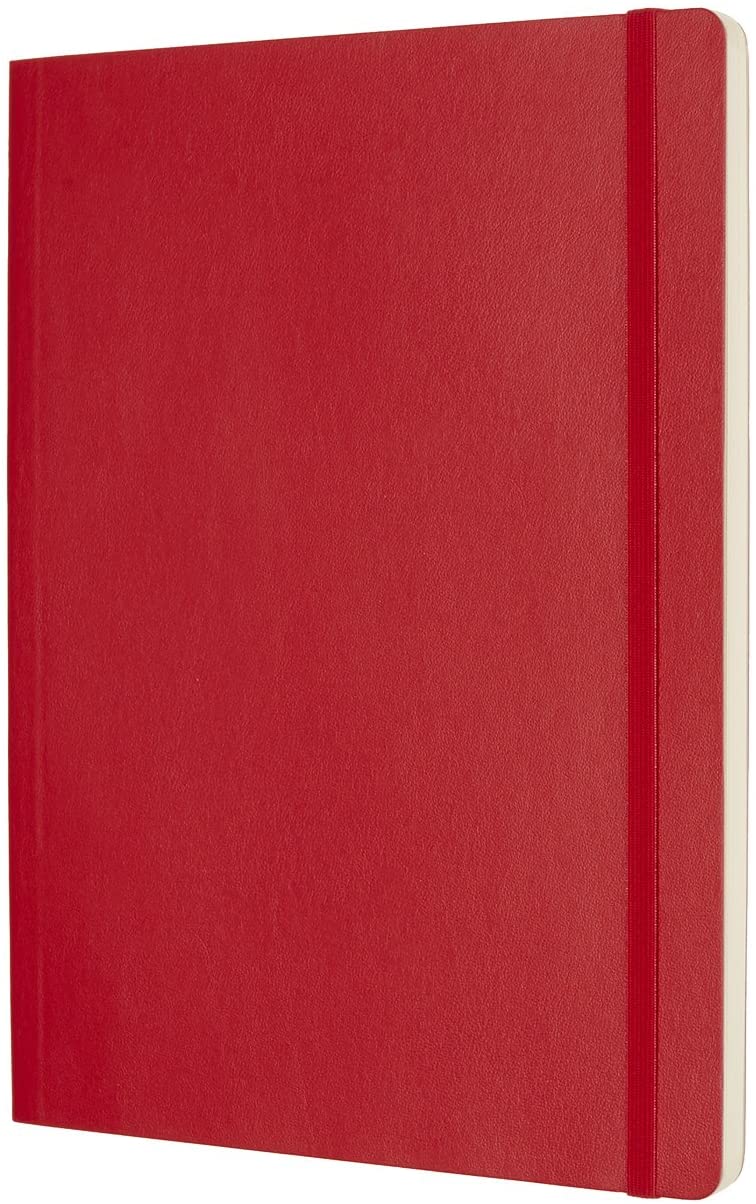 Moleskine Classic Extra Large, Plain, Soft Cover Scarlet