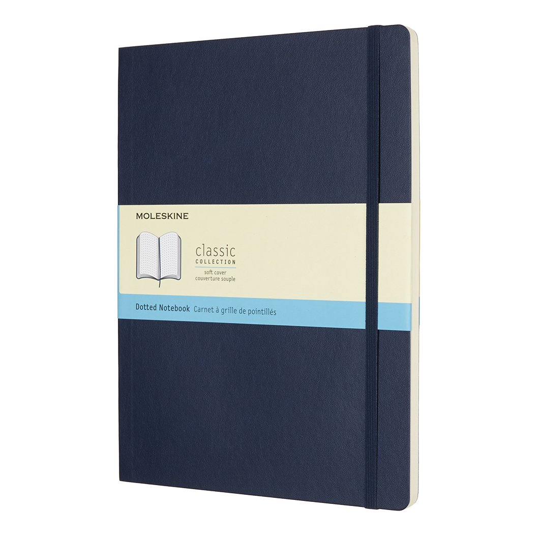 Agenda Moleskine Classic Notebook, Extra Large, Dotted, Sapphire Blue