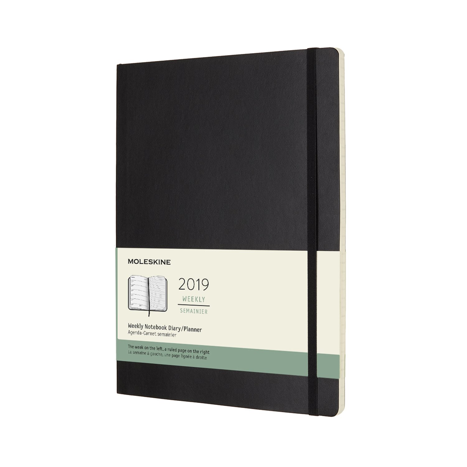 Planner Moleskine 2019 Weekly XL Black Soft Moleskine