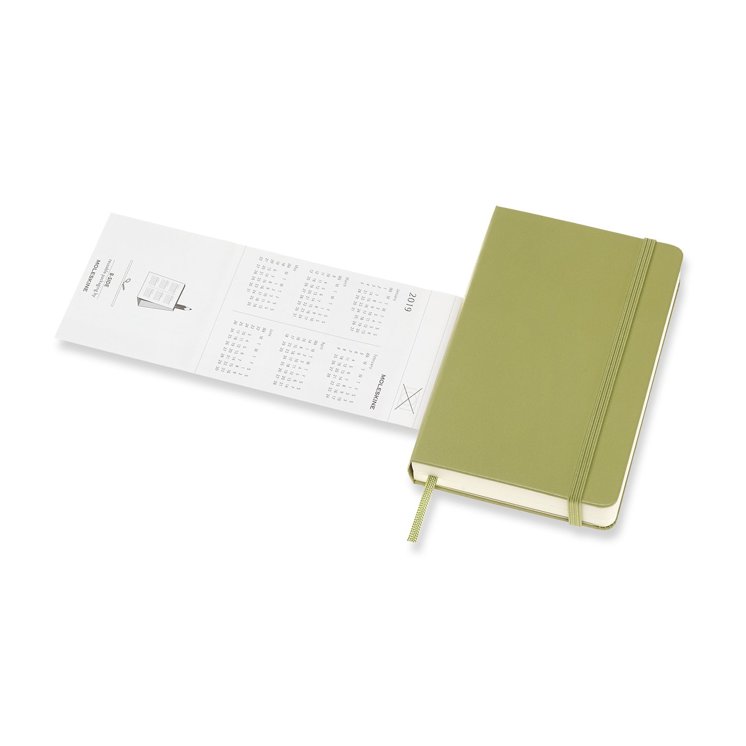 Planner Moleskine 2019 Daily Pocket Green Soft Moleskine