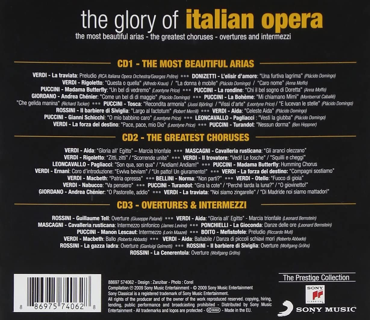 Italian Opera Various Artists, Various Composers
