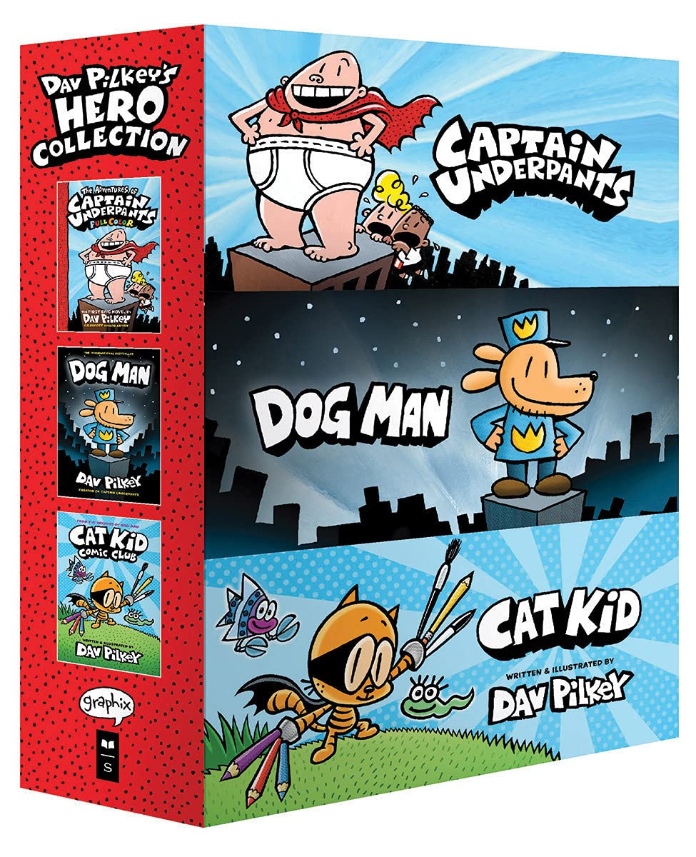Dav Pilkey's Hero Collection 3 Book Boxed Set Dav Pilkey