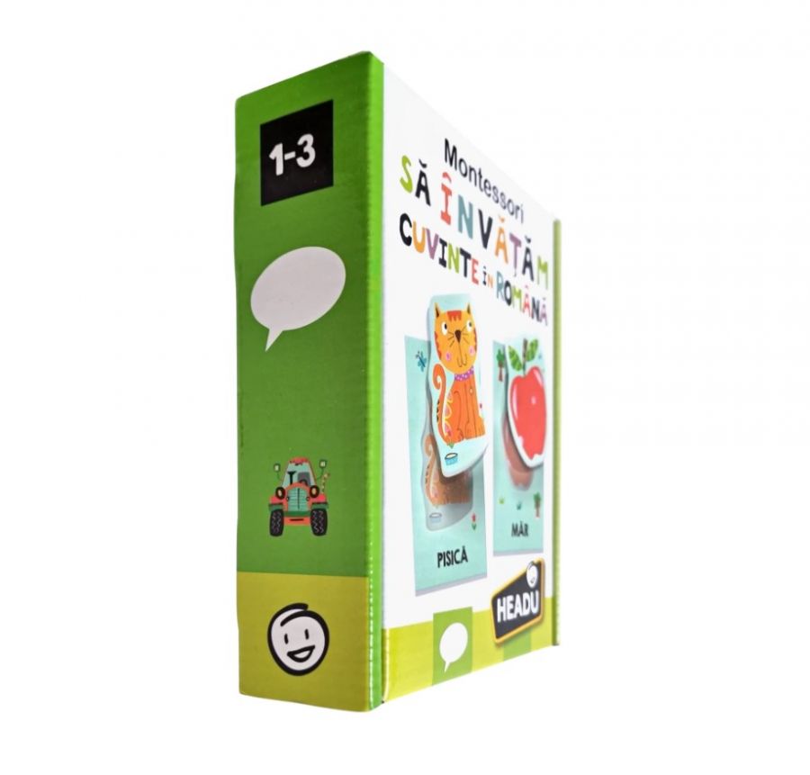Puzzle educativ Sa invatam cuvintele in romana Headu