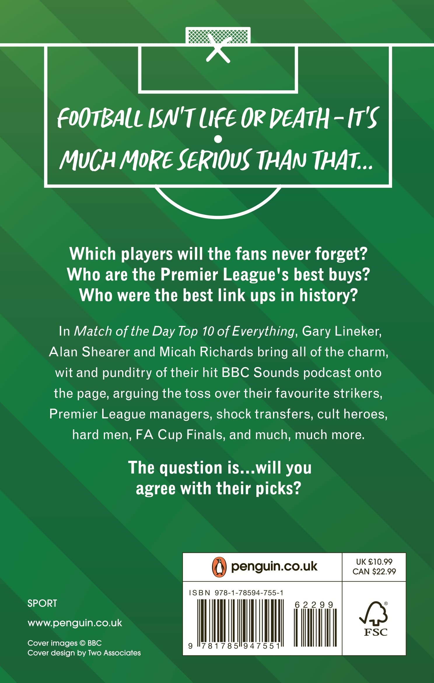 Match of the Day Top 10 of Everything Gary Lineker, Alan Shearer