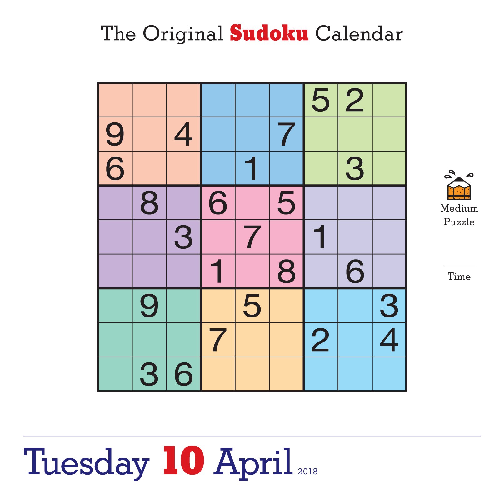 The Original Sudoku Page-A-Day Calendar 2019 Calendar