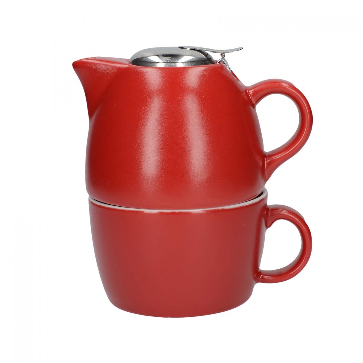 Tea for one La Cafetiere Barcelona Red Creative Tops