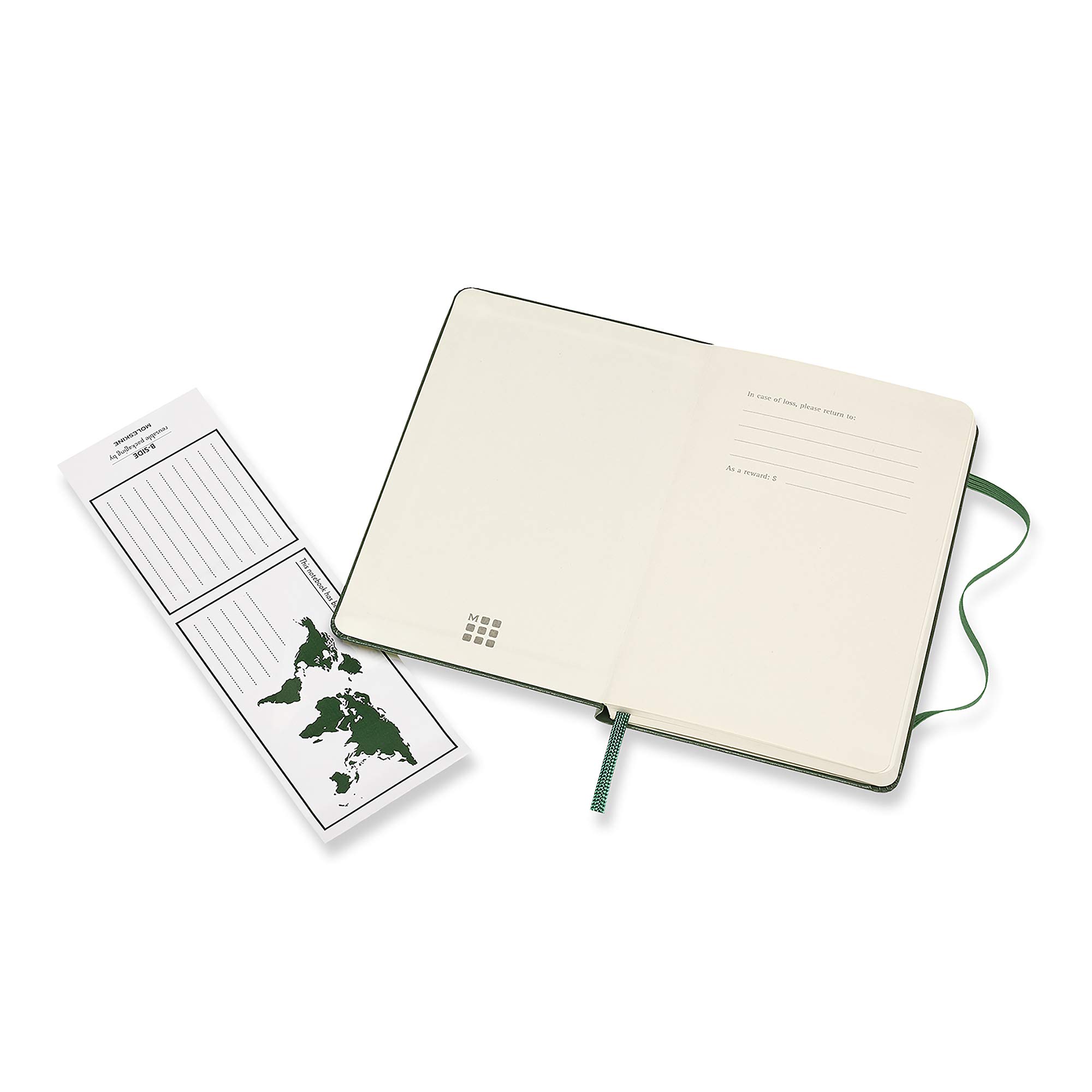 Moleskine Notebook, Pocket, Dotted, Myrtle Green, Hard Cover Moleskine