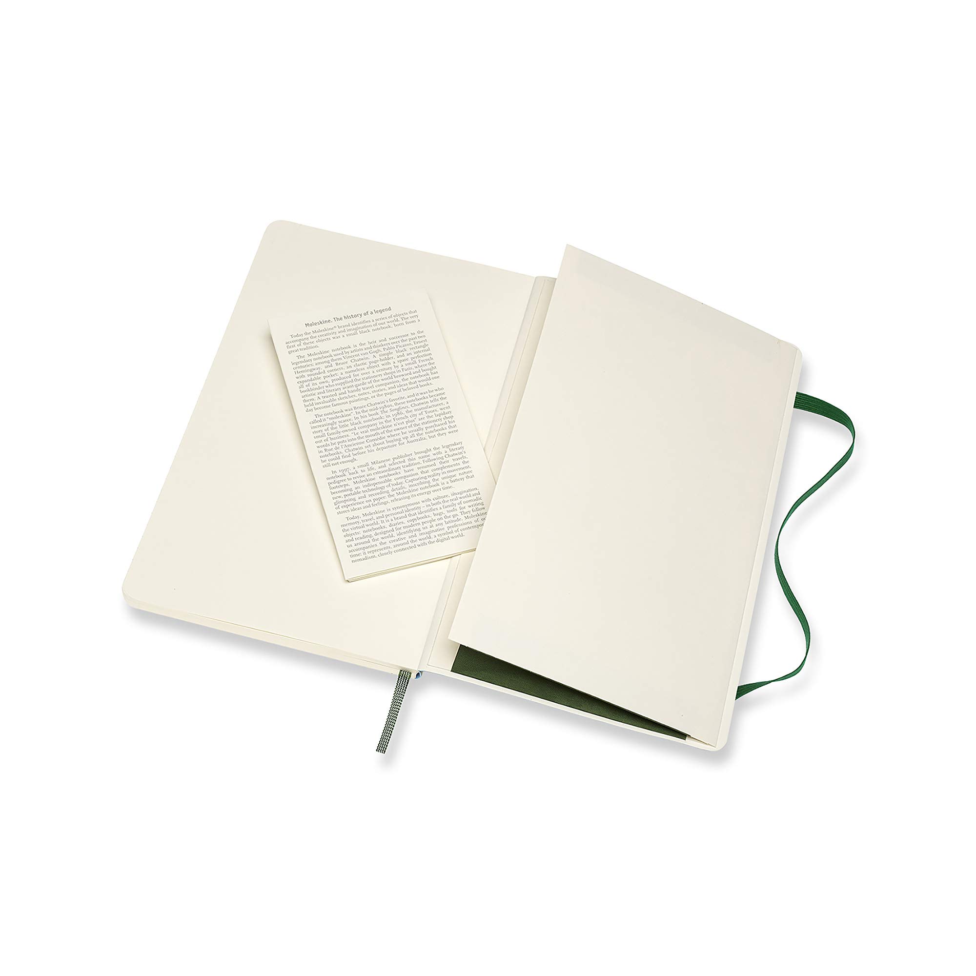 Moleskine Classic Soft Cover, Large, Ruled Myrtle Green Moleskine