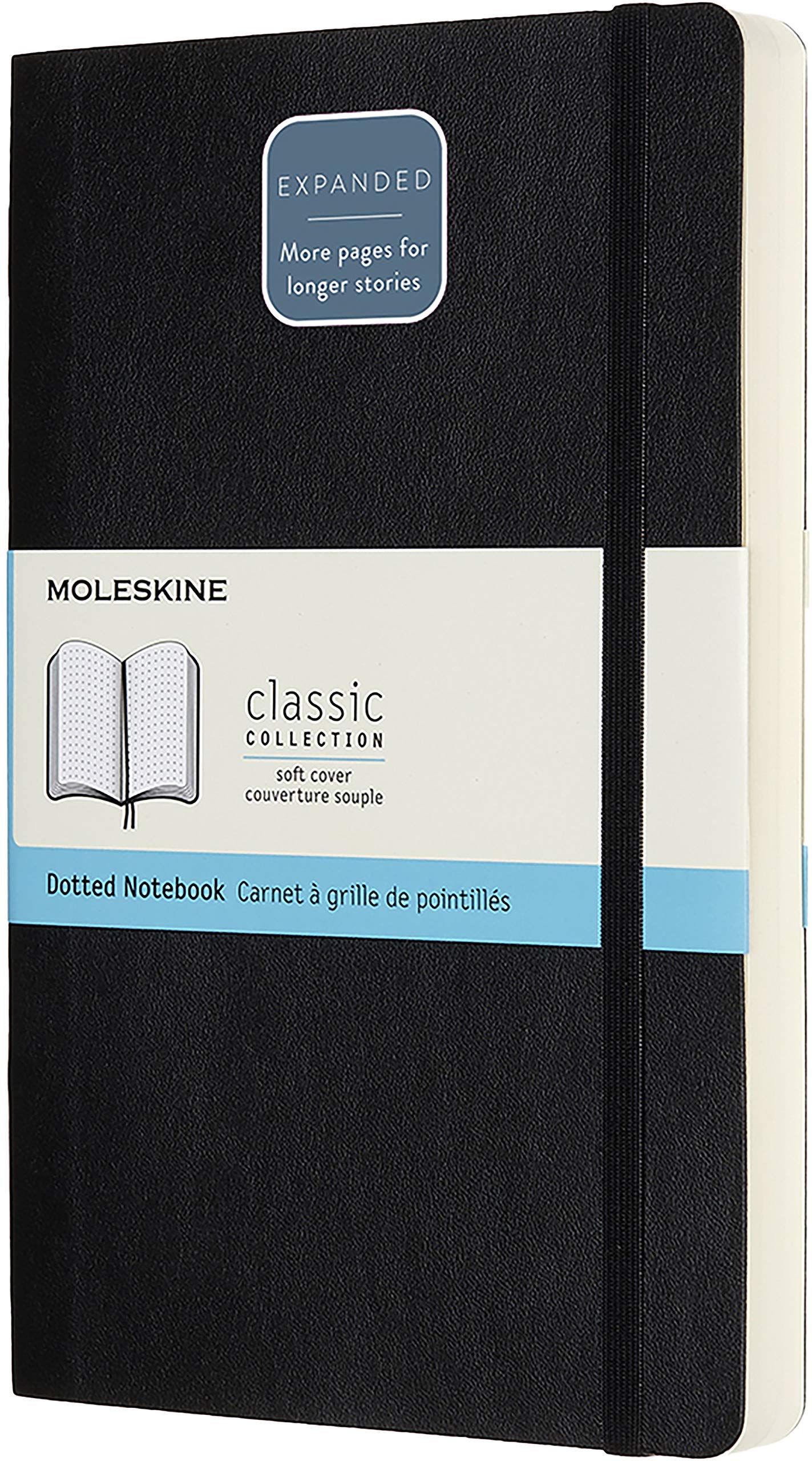 Moleskine Classic Soft Cover, Large, Dotted Black Moleskine