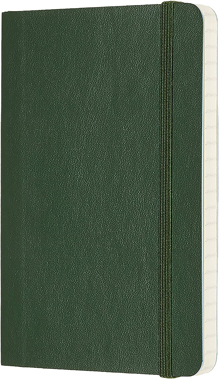Moleskine Classic Soft Cover, Pocket, Ruled Myrtle Green Moleskine