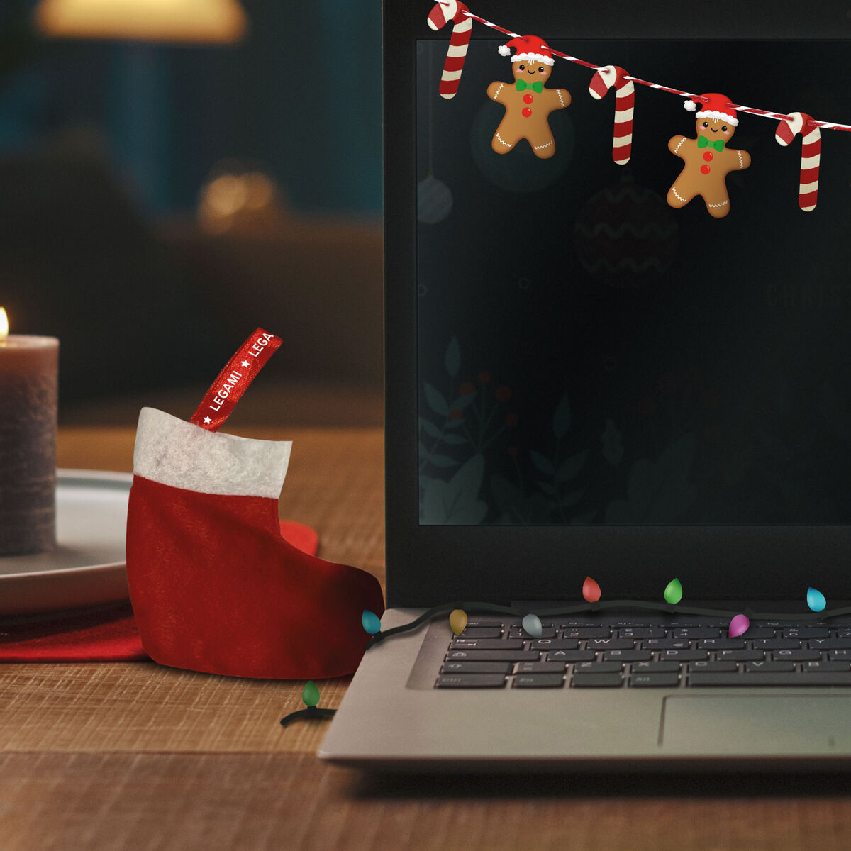 Kit decorare birou pentru Craciun Christmas Desk Decoration Kit Legami