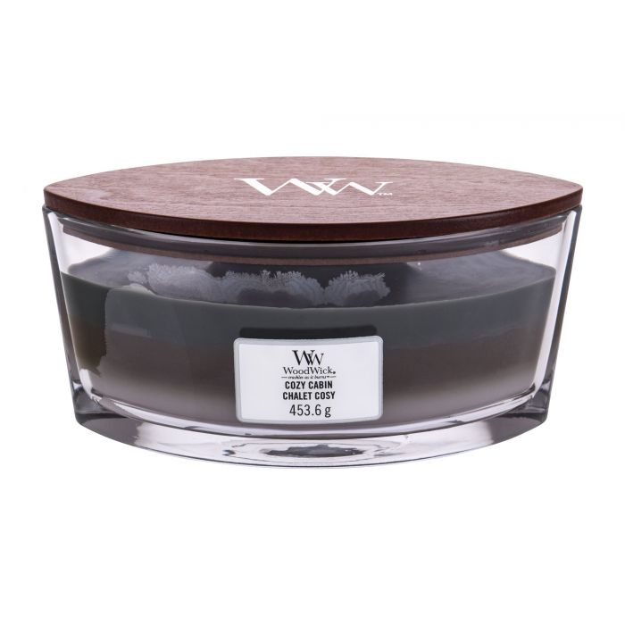 Lumanare parfumata Trilogy Ellipse Cozy Cabin WoodWick