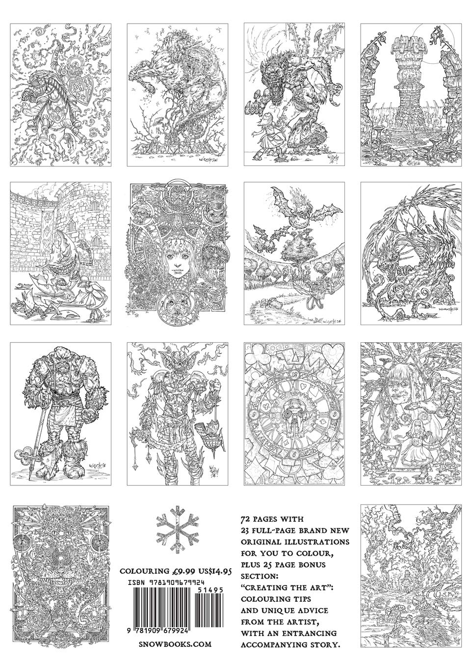 Alice's Nightmare in Wonderland Colouring Book 2 Jonathan Green