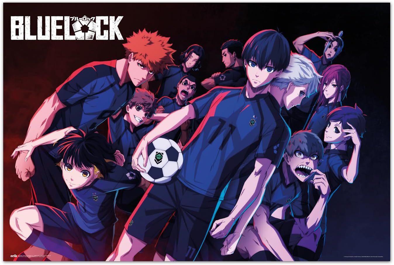 Poster Blue Lock Team Z Grupo Erik