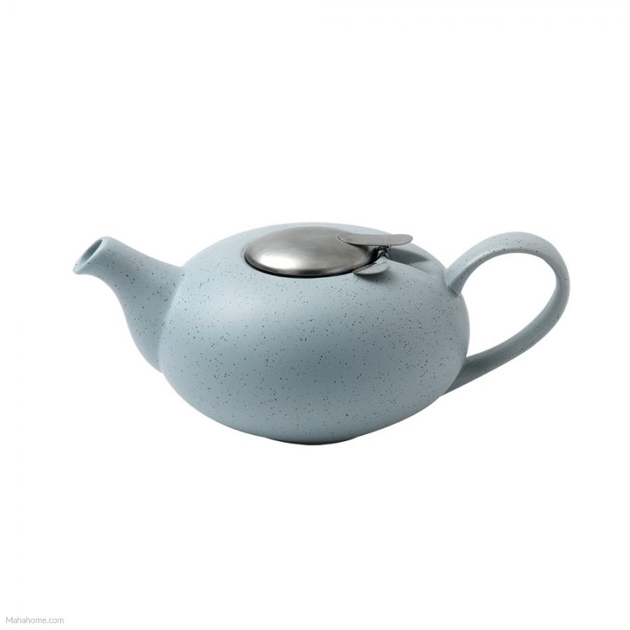 CeainicLondon Pottery Pebble Filter 2 Cup Teapot Light Blue Creative Tops