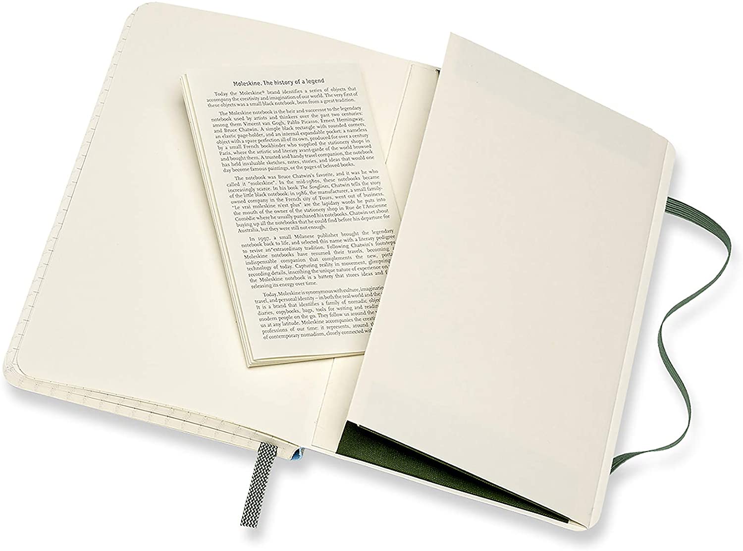 Moleskine Classic Pocket, Soft Cover, Squared Myrtle Green Moleskine