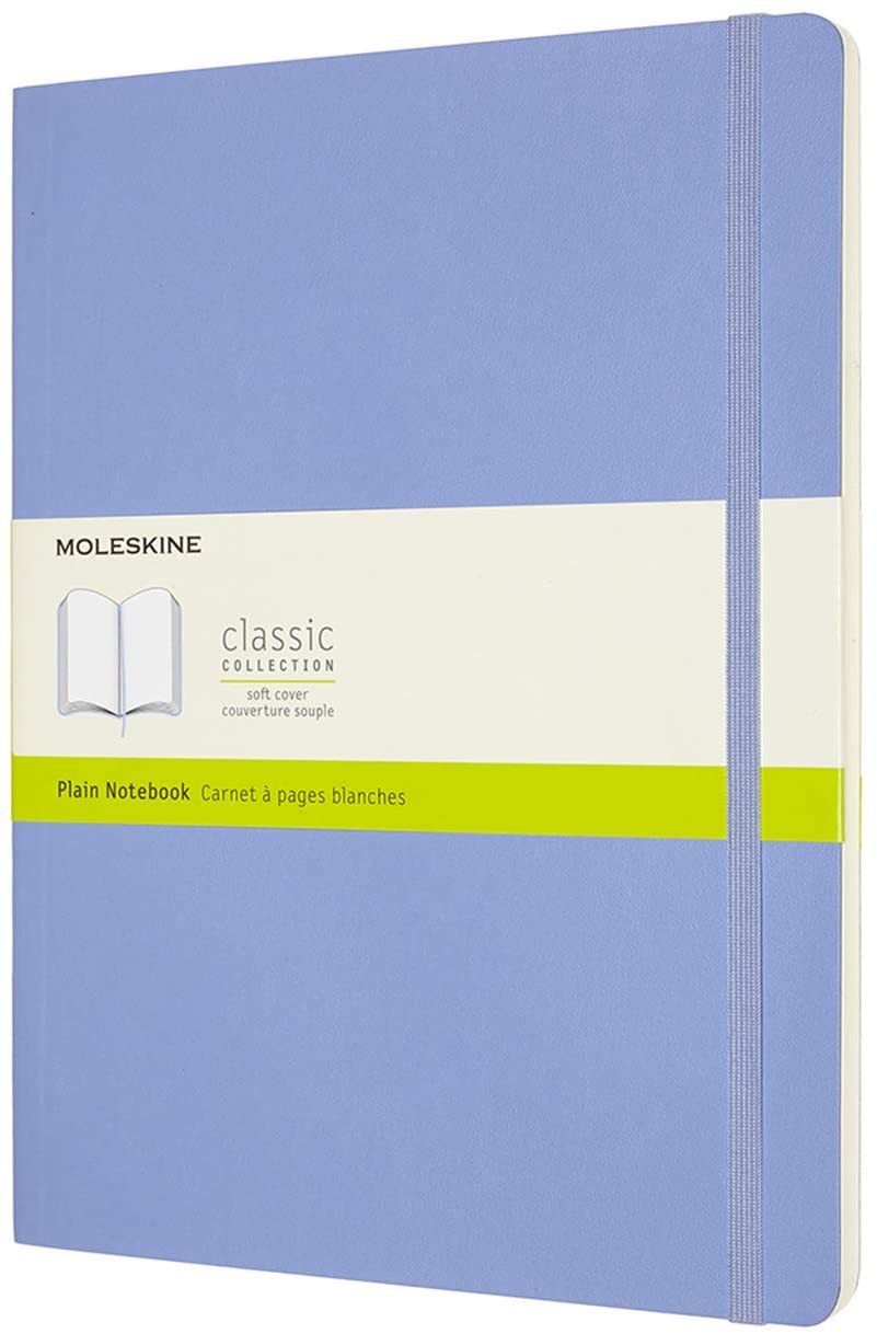 Moleskine Classic XL, Soft Cover, Plain Hydrangea Blue Moleskine