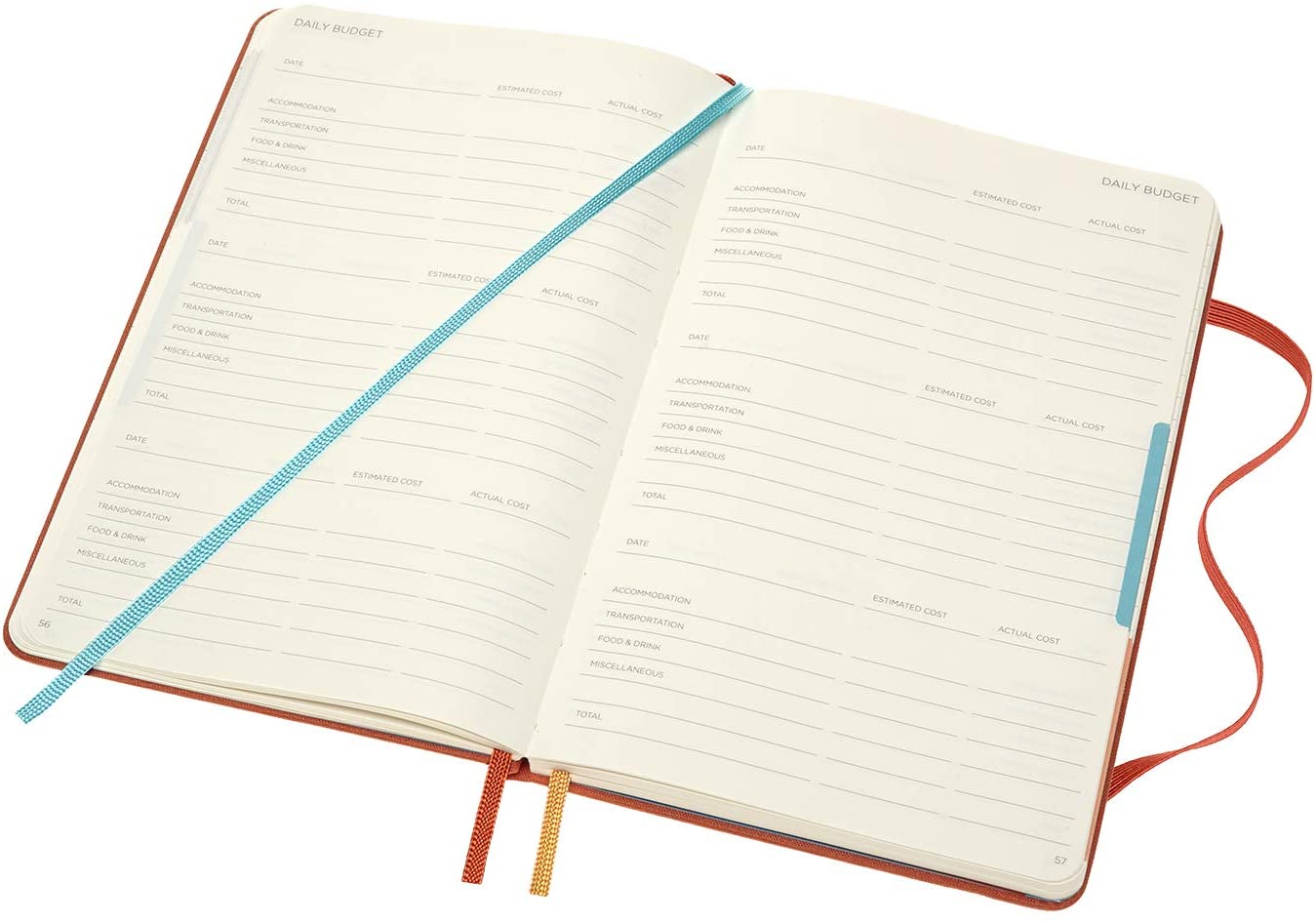 Moleskine Voyageur Fabric Hard Cover, Medium Hibiscus