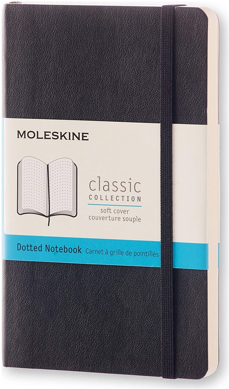 Moleskine Classic Pocket, Soft Cover, Dotted Black Moleskine