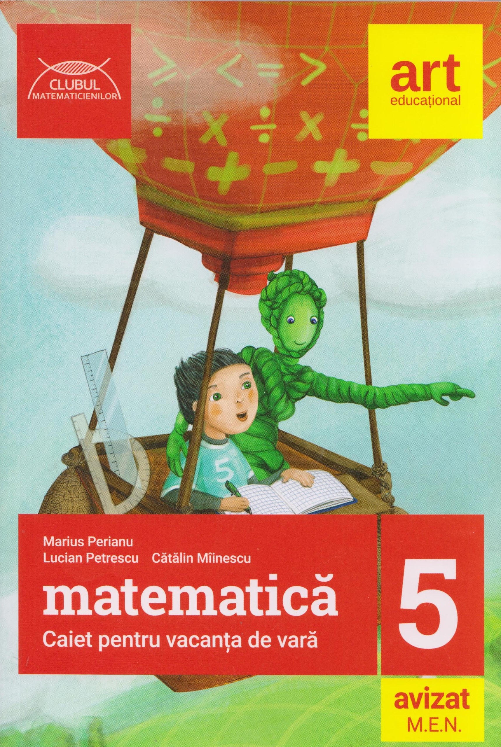 Matematica caiet pentru vacanta de vara clasa a 5a. Clubul