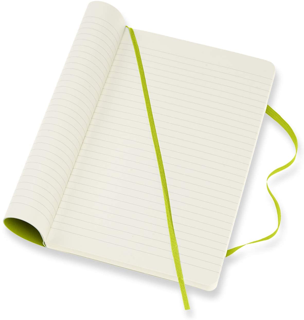 Moleskine Classic Large, Soft Cover, Ruled Lemon Green