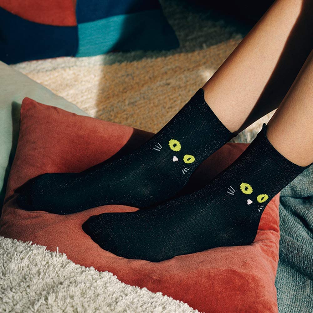 Sosete Cat Socks Black Doiy