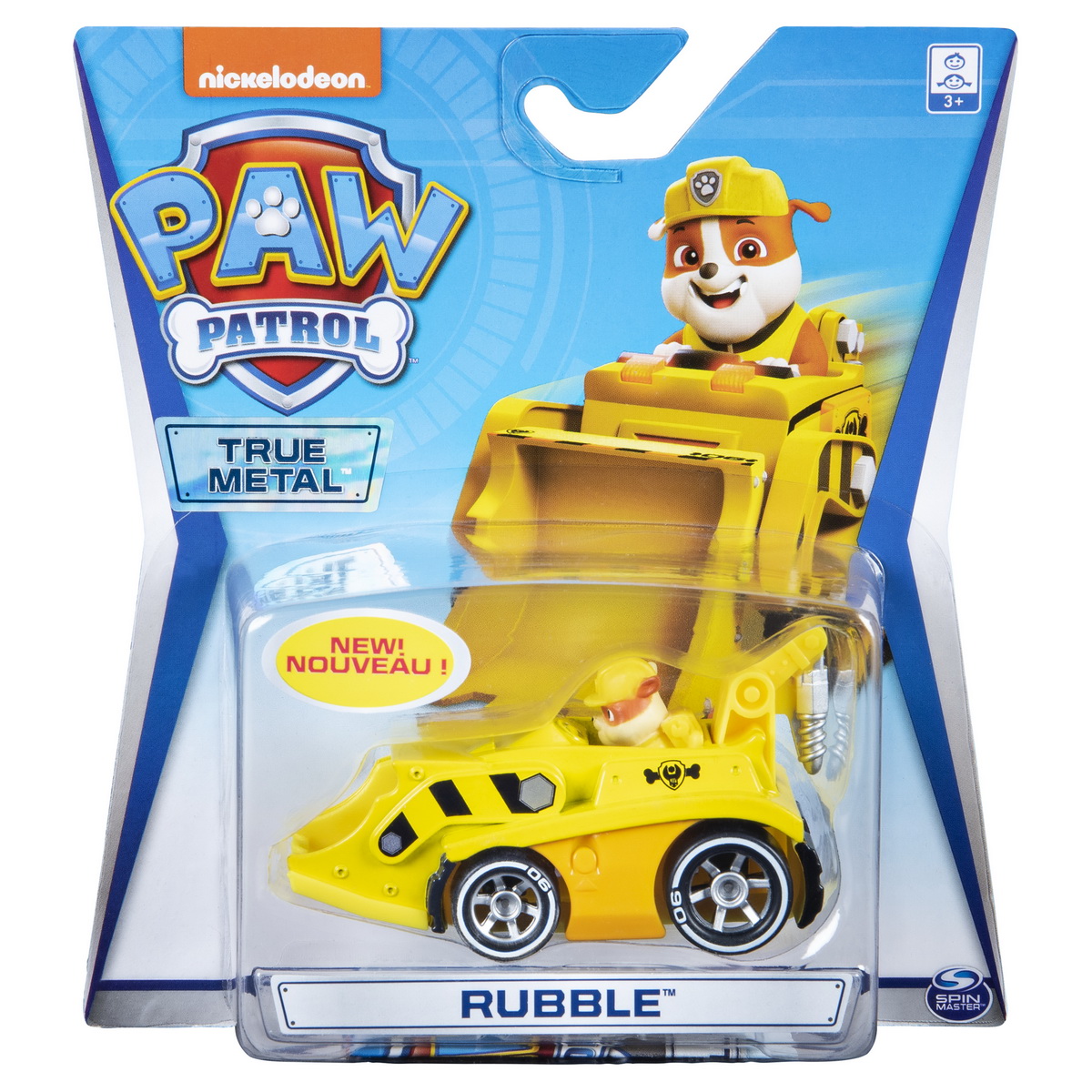 Jucarie PAW Patrol Macheta Metalica Rubble cu Excavator Spin Master