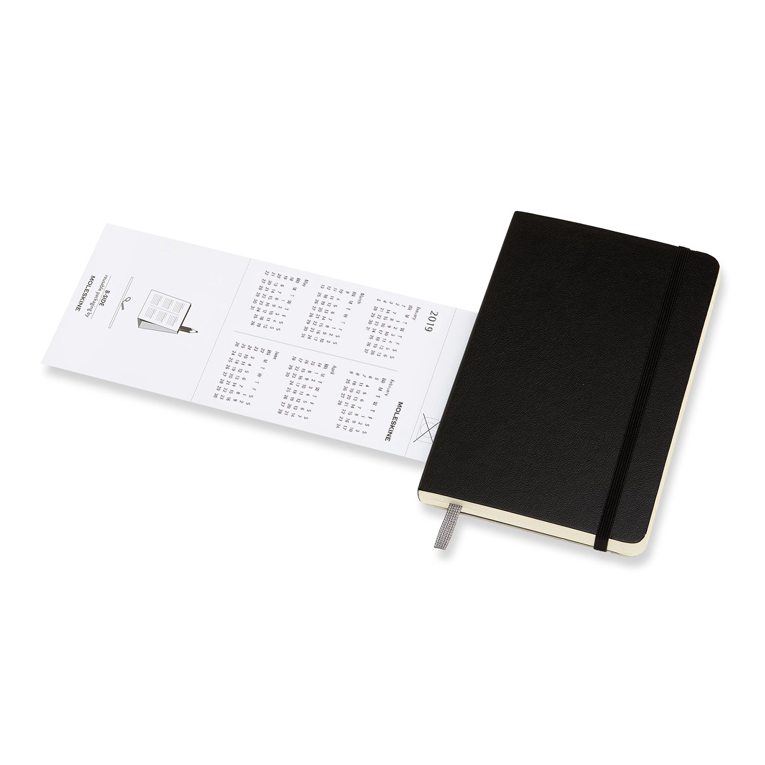 Agenda Moleskine Notebook Black Pocket Weekly 18Month Diary Soft