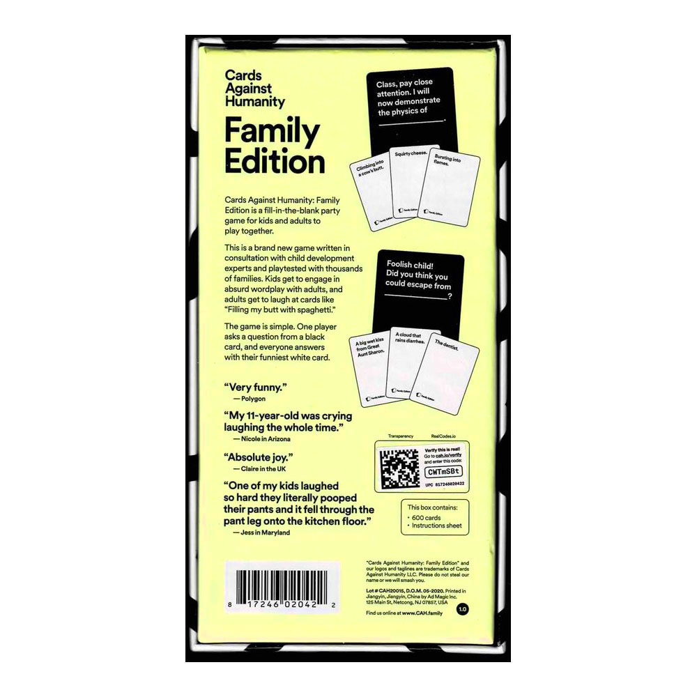 Cards Against Humanity (Family Edition) Cards Against Humanity