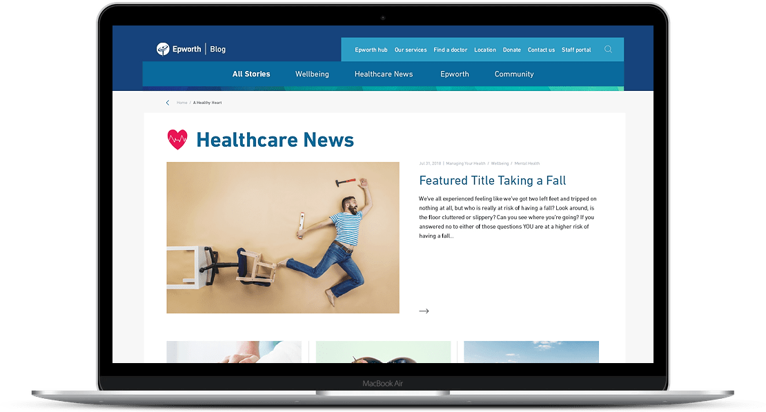 Epworth Blog Custom Squarespace Template