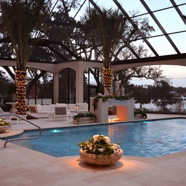Outdoor Inspiration Stunning Design Ideas For Fireplaces By The Pool