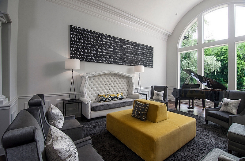 Gray And Yellow Living Rooms Photos, Ideas And Inspirations