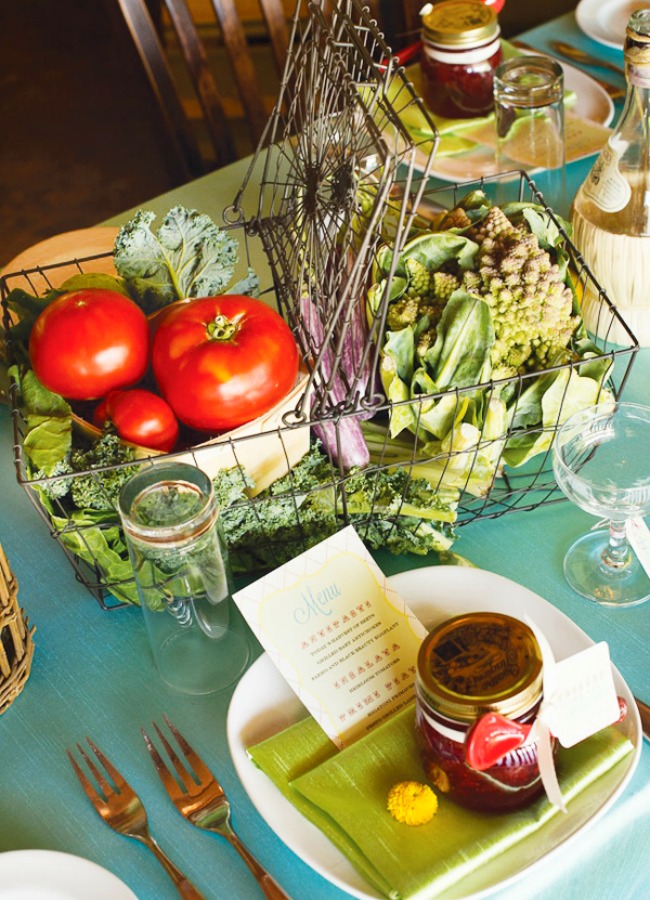 Green and GardenInspired Table Settings