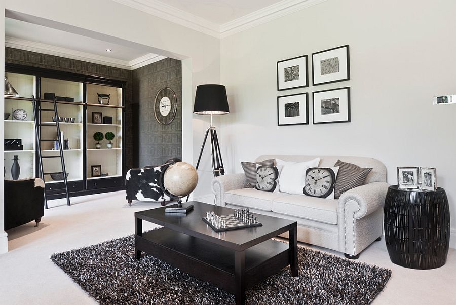 List Of Black And White Home Office Ideas With Simple Design
