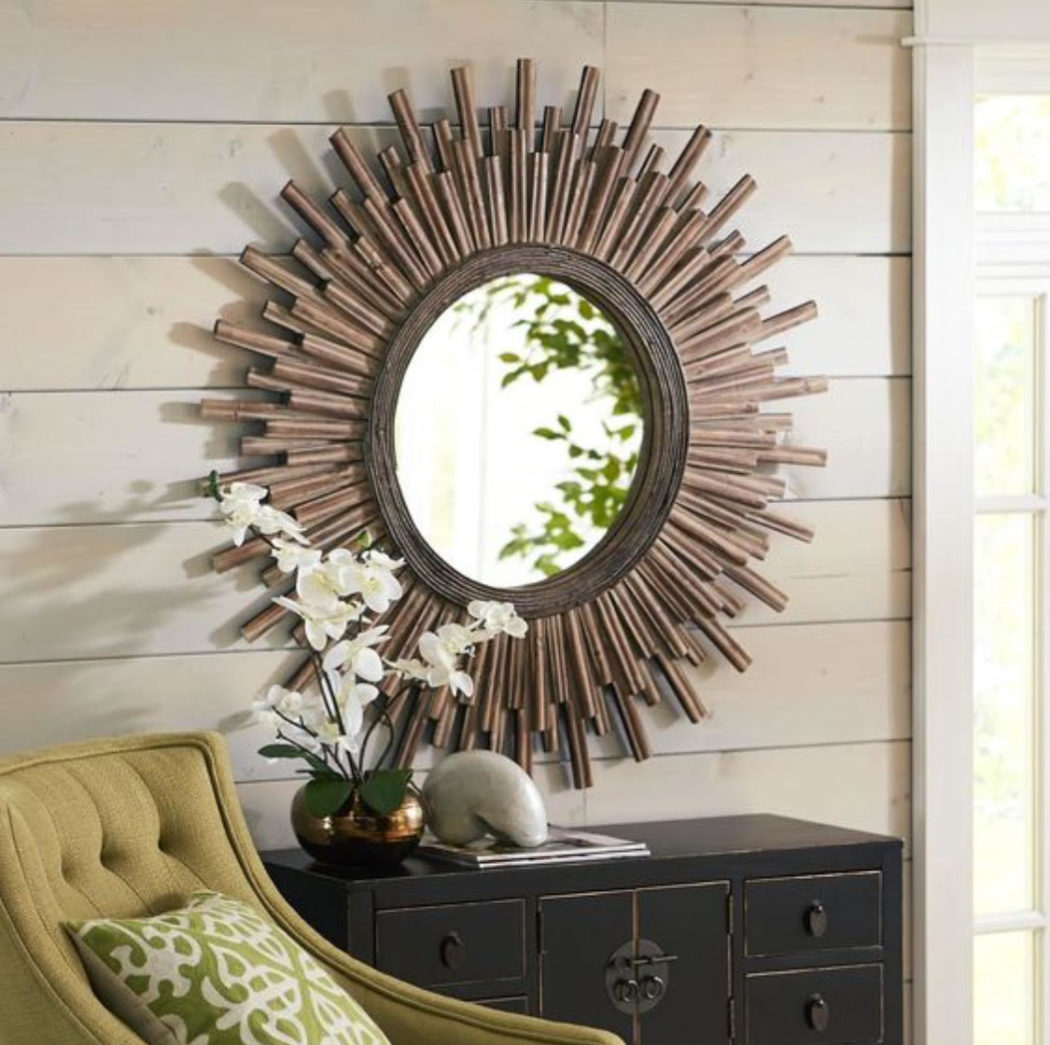 30 Exceptional Ideas for Decorating with a Sunburst Mirror