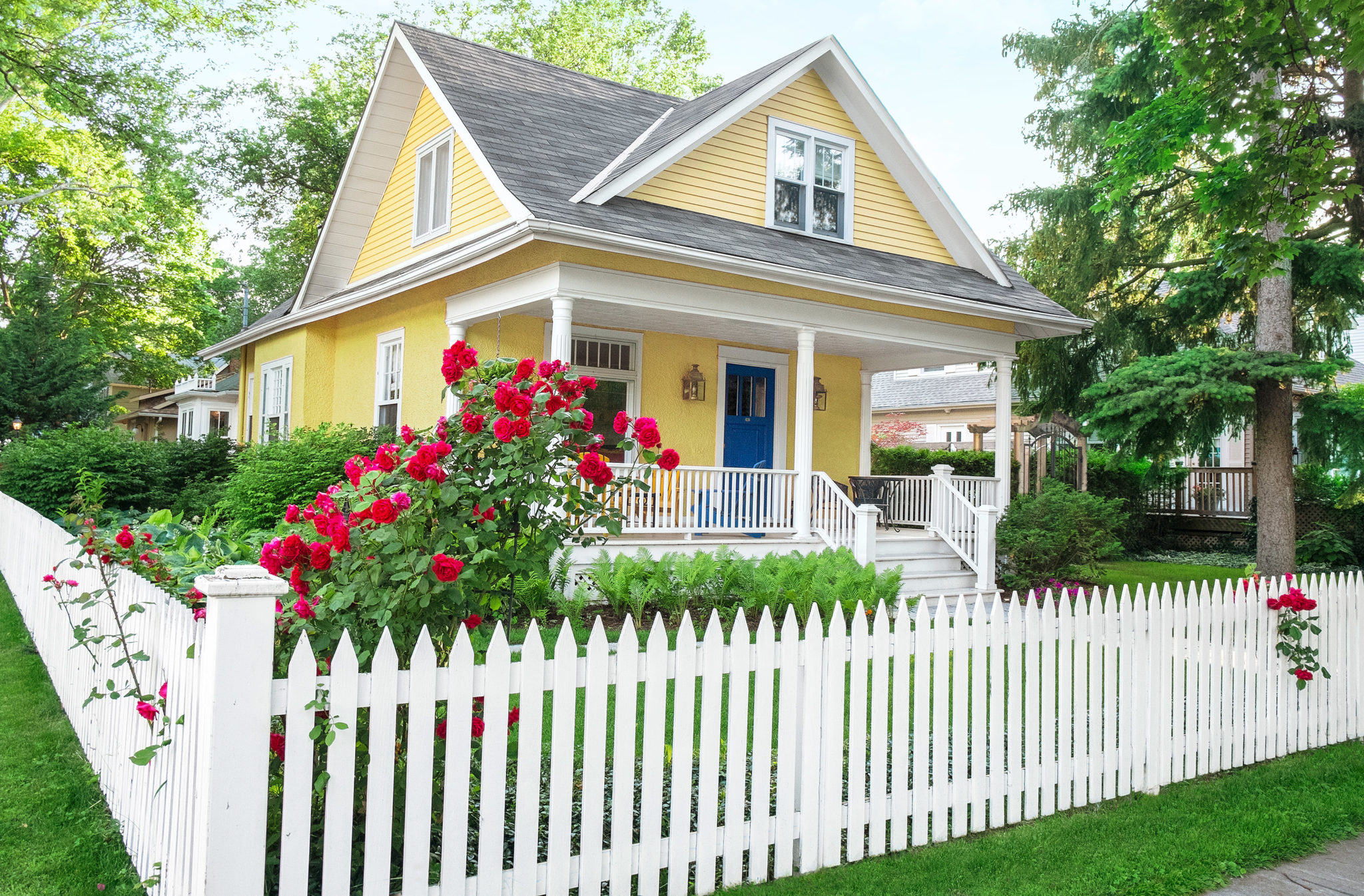 Living the American Dream with a White Picket Fence!