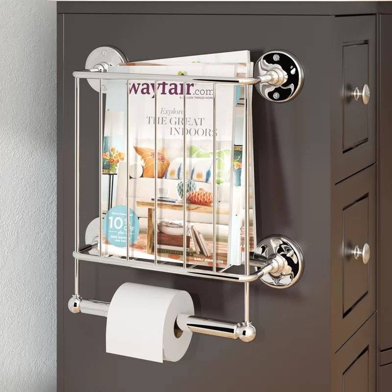 16+ Stylish Bathroom Magazine Holder Ideas