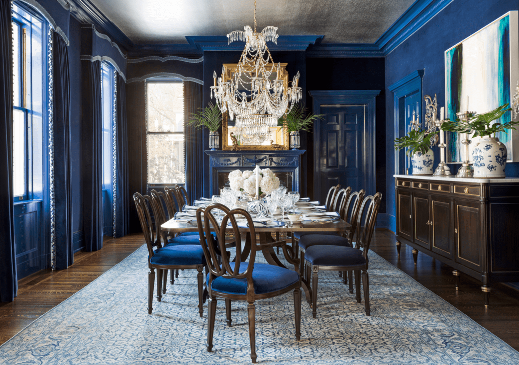 Brilliant! Bold And Blue Dining Room Inspirations Decoist