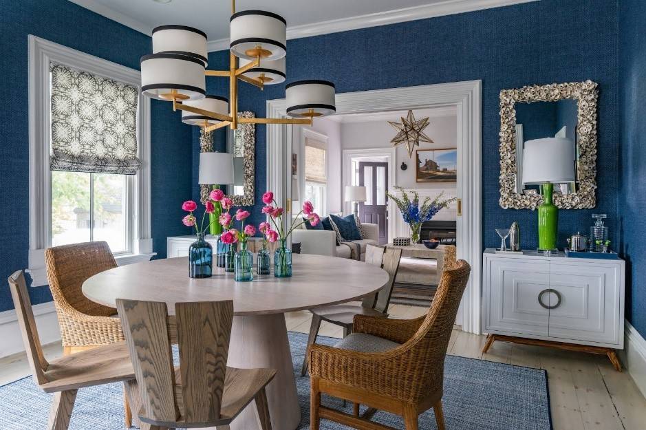 Brilliant! Bold And Blue Dining Room Inspirations Decoist