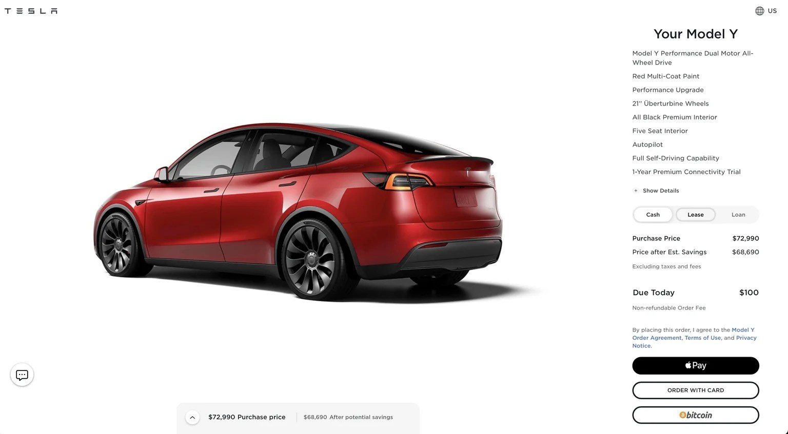 Here's How Much It Costs to Buy a Tesla With Bitcoin Decrypt