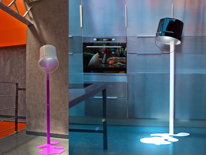 Oops! Paint Spilled Out Oups Lamp by Nathalie Bernollin