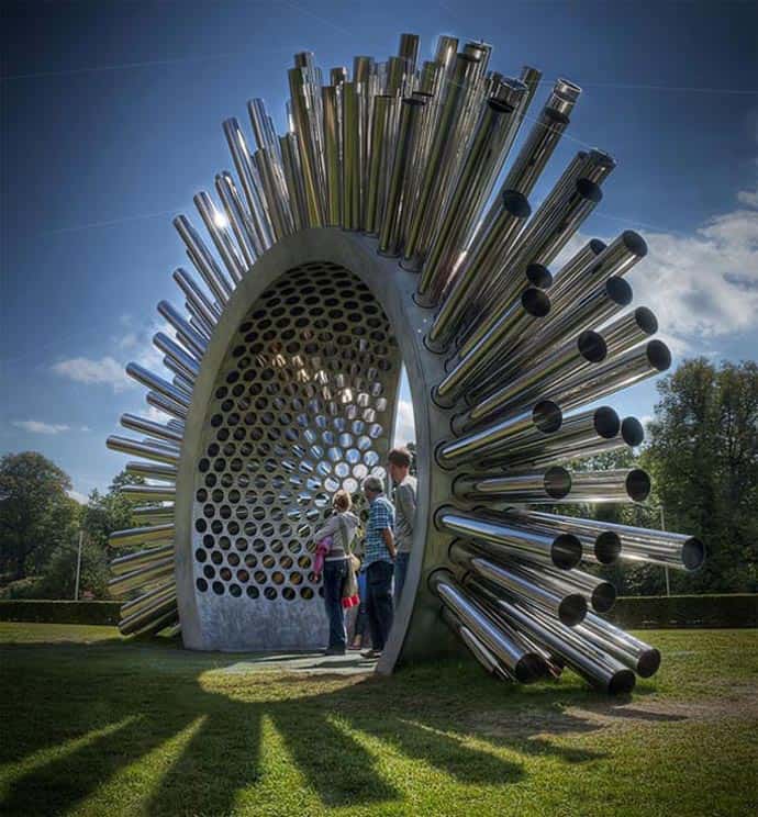Aeolian Harp, a Musical Instrument Played by the Wind