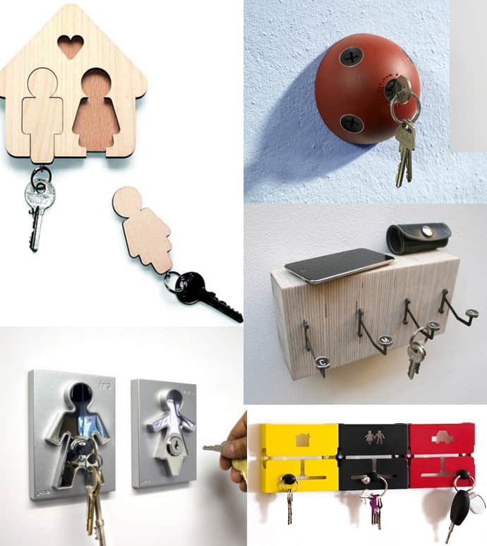 10 Practical And Funny Key Holders